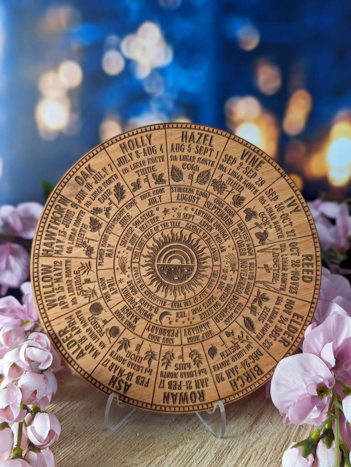 Celtic Tree Wheel of the Year - Wiccan Altar Decor